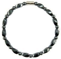 Black Hematite Magnetic Anklets