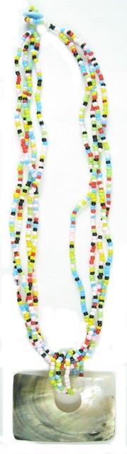 Multi Color Abalone Shell Necklace
