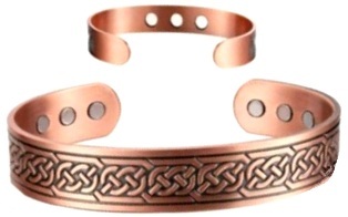 Wide Celtic Circles Coppe Magnetic Bangle Bracelet with Extra Magnets t #MBG020