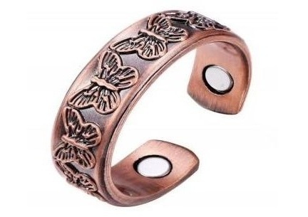 Butterfly Solid Copper Magnetic Ring for Women #MCR141