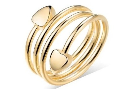 Swirl Solid Copper Magnetic Therapy Ring #MCR221