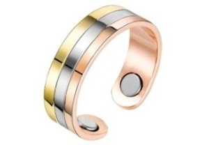 Tri Color Copper Magnetic Ring #MCR226