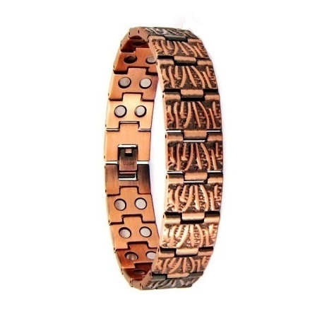 99.9% Pure Copper Dozer Links Magnetic Bracelet For Men  #RCB005